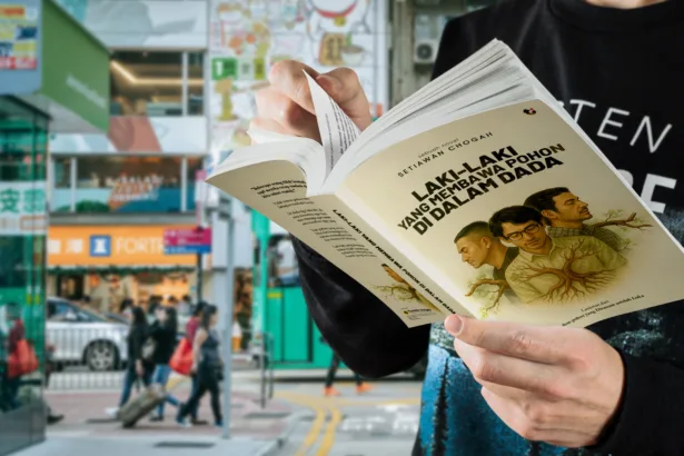 Novel terbaru karya Setiawan Chogah, Laki-laki yang Membawa Pohon di Dalam Dada.